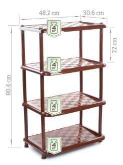 Отзыв на Полка (этажерка) для хранения обуви  4 секции