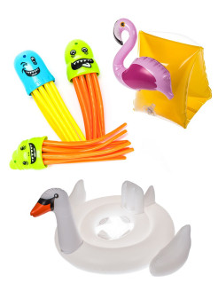 Распродажа Комплект  Круг надувной детский двухкамерный, нарукавники детские, игрушка для купания.
Игрушка для купания ВЕСЁЛЫЕ МЕДУЗЫ