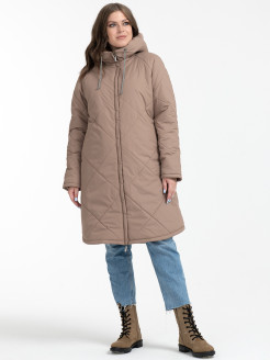 Распродажа Пальто демисезонное женское/Пальто больших размеров/Пальто стеганое/Пальто с капюшоном женское