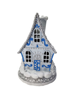 Отзыв на Новогодняя фигурка для праздничного интерьера, Дед Мороз, Снегурочка, Елка, Рождественский домик