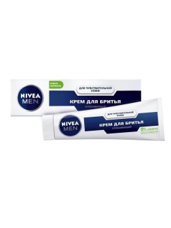 Отзыв на Крем для бритья успокаивающий Nivea Men для чувствительной кожи, без содержания спирта, 100 мл.