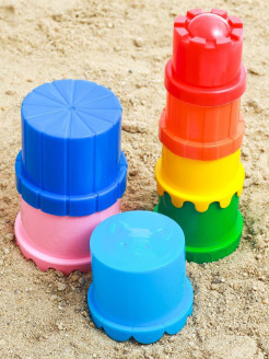 Отзыв на Наборы для игры в песке пирамидка, цвет разноцветный