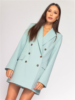 Распродажа Пиджак женский / жакет / пиджак удлинённый / прямой / двубортный / пиджак оверсайз / в офис
Современный жакет прямого силуэта, умеренный оверчайз, достаточно объемный по форме, удлиненный