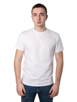 Распродажа Футболка мужская KVAZZAR, пенье хлопок, белый
Однотонная базовая мужская футболка с коротким рукавом KVAZZAR с посадкой Slim Fit - базовый элемент гардероба на каждый день