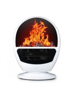 Распродажа Портативный электрообогреватель Flame Heater (Белый)