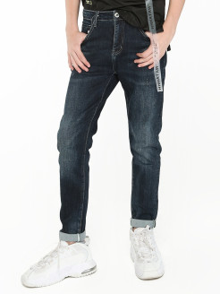 Распродажа Стильные джинсы MIASIN для мальчиков подростков выполнены из хлопкового полотна с добавлением эластана