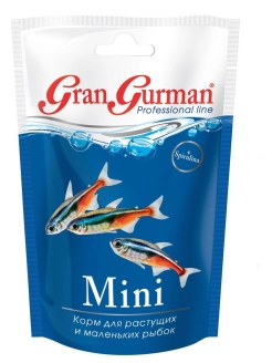 Отзыв на Корм для растущих и маленьких рыбок Gran Gurman "Mini", 30 г