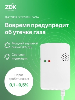 Отзыв на Датчик утечки угарного газа, сигнализатор углекислого газа, детектор утечки бытового газа