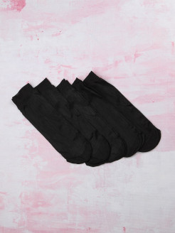 Распродажа Женские прозрачные, шелковистые, эластичные носки черного цвета