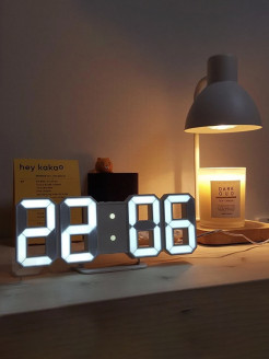 Отзыв на Часы настольные / LED часы / Электронные часы для дома / Настенные часы / Ночник / Светящиеся часы