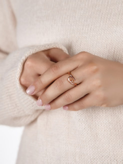 Отзыв на Кольцо безразмерное кольцо с декором кольцо с буквой "Волшебный алфавит"
