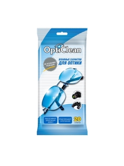 Отзыв на Влажные салфетки OptiClean, для оптики, 20 штук.