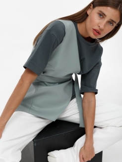 Отзыв на Жилет женский асимметричный кожаный