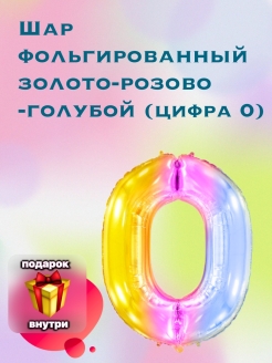 Отзыв на шарики воздушные с днем рождения / шарики воздушные фольгированный / шар с цифрой 0