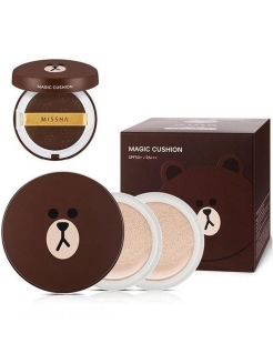 Отзыв на Кушон для лица КОРЕЯ MISSHA MAGIC CUSHION (тон 23+блок)|Тональное средство|Для макияжа|SPF 50+/PA+++