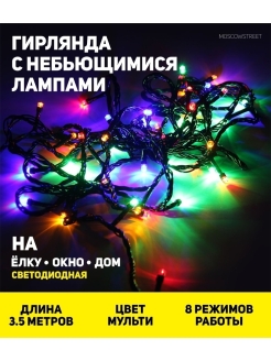 Отзыв на Гирлянда новогодняя/елочные украшения/светодиодная/дом/Новый год