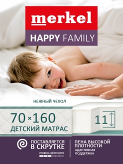 Отзыв на Матрас на кровать ортопедический эффект Happy Family Annie беспружинный матрас детские размеры