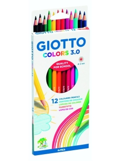 Отзыв на Набор цветных карандашей GIOTTO COLORS 3.0, набор 12 цветов, заточенные, шестигранные, деревянные