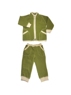 Распродажа Комплект (куртка на молнии, брюки)
Комплект для малышей из флиса, состоит из куртки на молнии и брюк