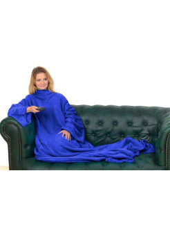 Отзыв на Одеяло-плед с рукавами синий