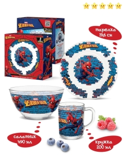 Отзыв на Набор посуды детский Marvel "Человек паук"