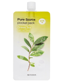 Отзыв на Маска для лица  Pure Source Pocket Pack (Green Tea) 10 мл