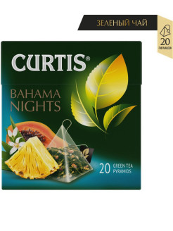 Отзыв на Чай Curtis "Bahama Nights" зеленый ароматизированный средний лист 20 пирамидок