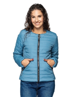 Отзыв на Короткая женская куртка приталенная на молнии для шолы офиса прогулок