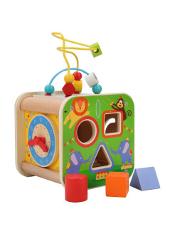 Отзыв на Игровой центр для малыша Универсальный занимательный куб Цирк/ Сортер/ Головоломка/ Игровой набор