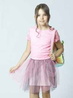 Отзыв на Костюм для девочки нарядный комплект с юбкой из фатина праздничный блузка кружевная новогодний